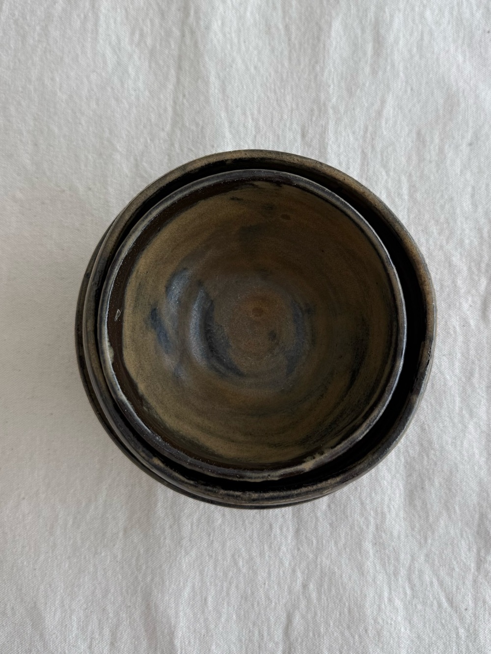 Handmade Nesting ceramic bowls, hand crafted Good Condition $200 USD - Picture 3 of 9